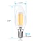 Luxrite B11 LED Light Bulbs 7W (100W Equivalent) 800LM 3000K Soft White Dimmable E12 Candelabra Base 6-Pack LR21634-6PK - alternate 3